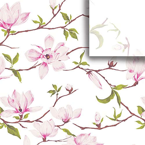 Jillson Roberts Seidenpapier, bedruckt, 24 Blatt, erhältlich in 8 verschiedenen Blumen-Designs, Magnolienblüte von JILLSON & ROBERTS