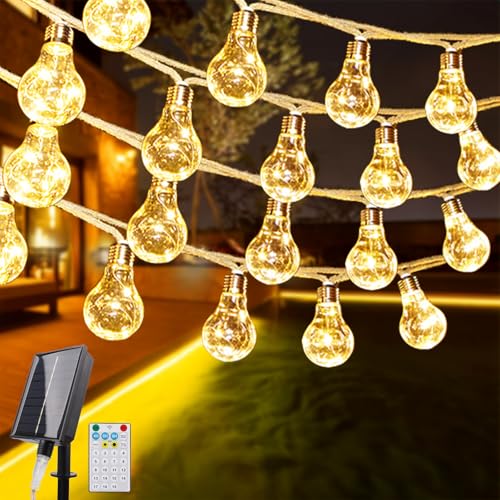 JIMACRO Solar Lichterkette Aussen, 11.5M/37.73ft 20 Glühbirnen Lichterkette Außen Solar Wasserdicht, LED Lichterkette Solar für Haus, Hof, Terrasse, Party, Hochzeit JIMACRO Solar Lichterkette Aussen, 11.5M/37.73ft 20 Glühbirnen Lichterkette Außen Solar Wasserdicht, LED Lichterkette Solar für Haus, Hof, Terrasse, Party, Hochzeit von JIMACRO