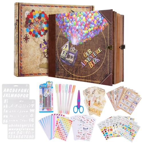 Unser Abenteuer Buch Scrapbook Fotoalbum mit 146 Seiten geprägte Wörter Hard Cover Reise Scrapbook, 22 x 19cm Our Adventure Book, für Jubiläum Hochzeit, Valentinstag Geschenke, Weihnachten etc Unser Abenteuer Buch Scrapbook Fotoalbum mit 146 Seiten geprägte Wörter Hard Cover Reise Scrapbook, 22 x 19cm Our Adventure Book, für Jubiläum Hochzeit, Valentinstag Geschenke, Weihnachten etc von JIMBON