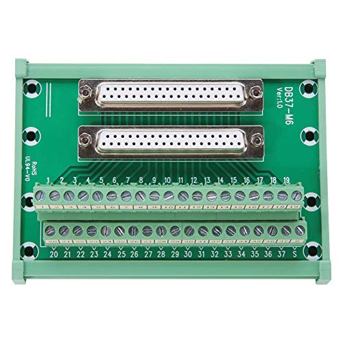 Kompatibles Werkzeug Schnittstellenmodul für DIN-Schienenmontage, Klemmenblock, Verdrahtungsklemmenplatte mit Doppelbuchsenkopf DB37-M6, E/A-Module Kompatibles Werkzeug Schnittstellenmodul für DIN-Schienenmontage, Klemmenblock, Verdrahtungsklemmenplatte mit Doppelbuchsenkopf DB37-M6, E/A-Module von JIMIGGAO