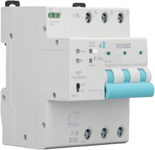 Werkzeug Kompatibel mit 3P 145-295V 63A WiFi Messschalter Fernsteuerungsschalter Störschutzschalter Werkzeug Kompatibel mit 3P 145-295V 63A WiFi Messschalter Fernsteuerungsschalter Störschutzschalter von JIMIGGAO