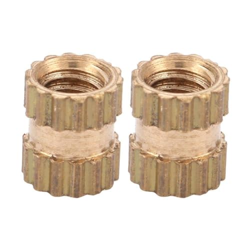 Werkzeug Kompatibel mit Hilitand 100 Stück M2.5-Gewinde, Messing-Rändelgewindeeinsatz, Einbettungsmuttern-Sortiment-Kit (M2,5 * 4 * 3,5) von JIMIGGAO