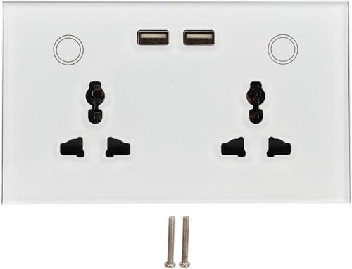 Werkzeug Kompatibel mit Touch Lichtschalter, Wand Glasscheibe Platte, WiFi 2.4G, USB Smart Steckdose, AC110-240V von JIMIGGAO