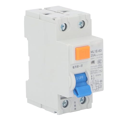Werkzeug kompatibel mit BERM ML1E-63 1P+N Leitungsschutzschalter 25A 230V mit Erdleckschutz, Überlastschutz und Kurzschlussschutz Werkzeug kompatibel mit BERM ML1E-63 1P+N Leitungsschutzschalter 25A 230V mit Erdleckschutz, Überlastschutz und Kurzschlussschutz von JIMIGGAO