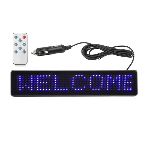 Werkzeug kompatibel mit LED-Autoschild, Fernbedienung programmierbare Werbung LED-Schilder-Bildschirm für kompatibel mit Shop Store, Unterstützung mehrsprachiger Druck, dynamische Anzeigemodi, DC 5 V Werkzeug kompatibel mit LED-Autoschild, Fernbedienung programmierbare Werbung LED-Schilder-Bildschirm für kompatibel mit Shop Store, Unterstützung mehrsprachiger Druck, dynamische Anzeigemodi, DC 5 V von JIMIGGAO