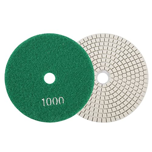 Werkzeug kompatibel mit Schleifscheiben, 125 mm, Nass-Diamant-Polierpads, Schleifscheiben für Granit, Beton, Marmor, Körnung 300, Schleifscheiben (300) (1000) von JIMIGGAO