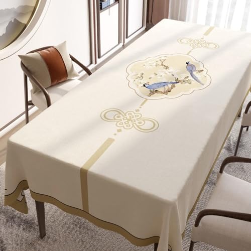 JIN DOUDOU Die tischdecke 90x150，PVC Abwischbar Saubere Tischdecke, Wasserdicht ölbeständig Kunststoff Tischabdeckung Schutz, für Haus Küche Party Picknick von JIN DOUDOU