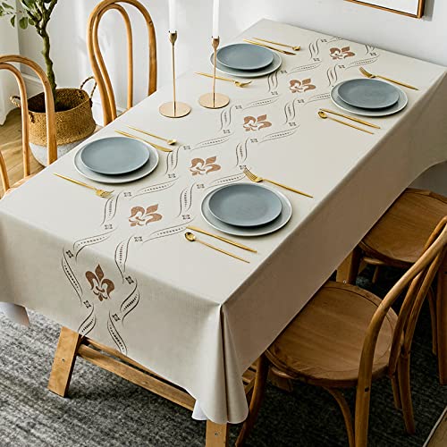 JIN DOUDOU Wachstuch Tischdecke PVC Abwischbar Saubere Tischdecke, Wasserdicht ölbeständig Kunststoff Tischabdeckung Schutz, für Haus Küche Party Picknick，120x160cm von JIN DOUDOU