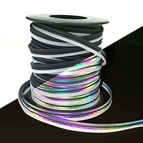JINBING Farbenfrohe reflektierende Paspelier-Stoffbänder, zum Aufnähen, 20 m von JINBING