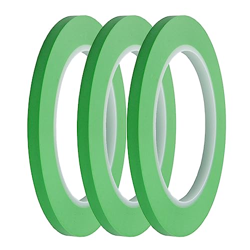 JINBING Fine Line Fineline Klebeband, Vinyl, für Automalerei, Maler-Klebeband, Grün, 5 mm x 33m 3 Rollen JINBING Fine Line Fineline Klebeband, Vinyl, für Automalerei, Maler-Klebeband, Grün, 5 mm x 33m 3 Rollen von JINBING