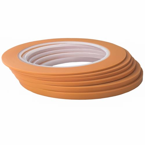JINBING Fine Line Fineline Klebeband, Vinyl, für Automalerei,Maler-Klebeband für Kurven 6Rolls 1.5mm 2mm 2.5mm 3mm 4mm 5mm JINBING Fine Line Fineline Klebeband, Vinyl, für Automalerei,Maler-Klebeband für Kurven 6Rolls 1.5mm 2mm 2.5mm 3mm 4mm 5mm von JINBING