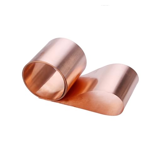 JINFEUGE 1 M 99,9% Kupferfolie, 100 X 1000 Mm, Dicke 0,01–1,0 Mm, Industriematerial, Lila Kupferstreifen/1Pcs/0.1Mm*100Mm*1000Mm von JINFEUGE