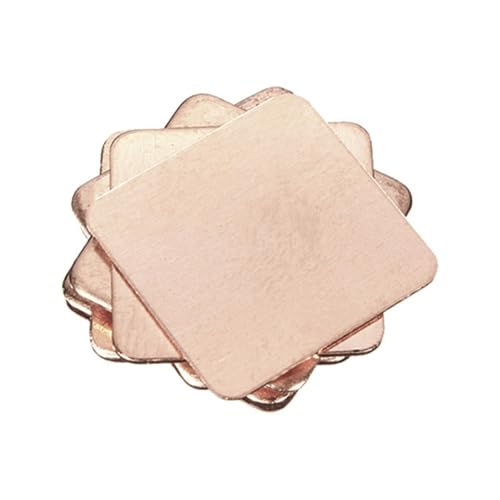 JINFEUGE 10 Stück 0,1–2,0 Mm Dicke Kupferplatten, Kupferstreifen, Dichtungskühlkörper Für Gpu-/Cpu-Grafikchip-/Speicherkühlung/0.6 * 15 * 15Mm 10Pcs JINFEUGE 10 Stück 0,1–2,0 Mm Dicke Kupferplatten, Kupferstreifen, Dichtungskühlkörper Für Gpu-/Cpu-Grafikchip-/Speicherkühlung/0.6 * 15 * 15Mm 10Pcs von JINFEUGE