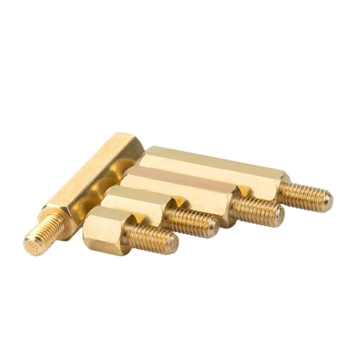 JINFEUGE M3 Sechskant-Abstandshalter Für Motherboards, Messing-Sechskant-Abstandshalter, Kupfersäule, Rack, Leiterplattenbolzen, Pc-Schrauben, Muttern, Bolzen/22Mm/M3 Thread 3.0Mm von JINFEUGE