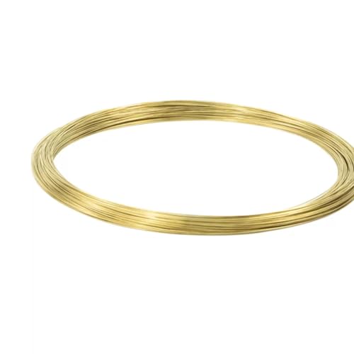 JINFEUGE Messingdraht Goldfarbe Nicht-Tilrische Handwerksdraht 1 Kg Durchmesser 1M-1,5 Mm/Diameter: 1.1Mm von JINFEUGE