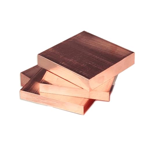 JINFEUGE Quadratische Violette Kupferplatten, Dicke 2/3/4 Mm, Diy-Bastelbedarf, Industrie, Bastelmaterialien/1Pc/4 * 60 * 100Mm von JINFEUGE