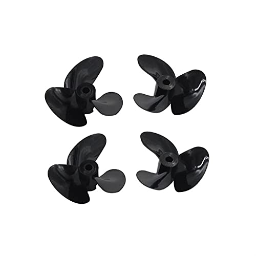 JINFOLI 2Pairs 3-Blatt Propeller for DIY RC Jet Boote Teile D30mm 26mm 34mm Positive/Reserve Propeller 3,0mm Loch CW CCW Requisiten Bootspropeller (Color : D30 x 3mm) von JINFOLI