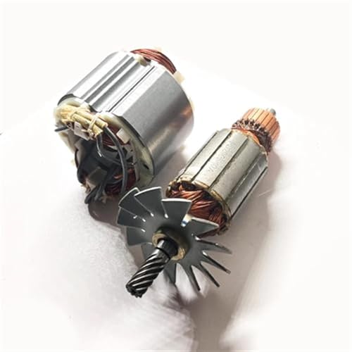 JINFOLI Rotoranker, for Makita 5704R, 9 Zähne, elektrische Kreissäge, Anker, Rotor, Motor, Anker, Statorspule, Ersatzteile Anker-Rotor-Anker(Black Rotor) von JINFOLI