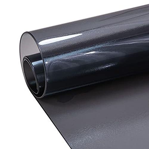 Schwarz Tischdecke, Tischfolie Schutzfolie Tischschutz PVC Folie Matt Tischschutzfolie, Tischdecken Wasserdicht für Garten/Esszimmer/Büro（1.3/1.6/2/3mm）(Color:2mm,Size:70 * 130cm) von JING2002
