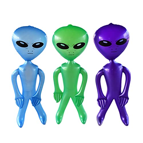 Alien Partydekorationen | Aufblasbares Alien Spielzeug | 35 Zoll Aufblasbare Dekorationen Mit Alien Thema | Alien Luftballons | Foto Requisite Sprengt Aliens Für Halloween Geburtstag von JINGAN