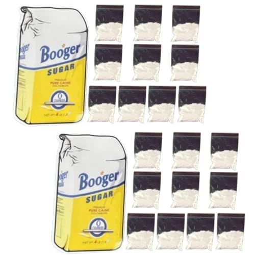 Little Blow Baggies Streich Aufkleber | Colas Baggie Witz Aufkleber | Colas Bag Aufkleber | 20 Stück Baggie Witz Aufkleber Booger Sugar Sticker Fake Baggie Aufkleber Aprilscherz Zubehör von JINGAN