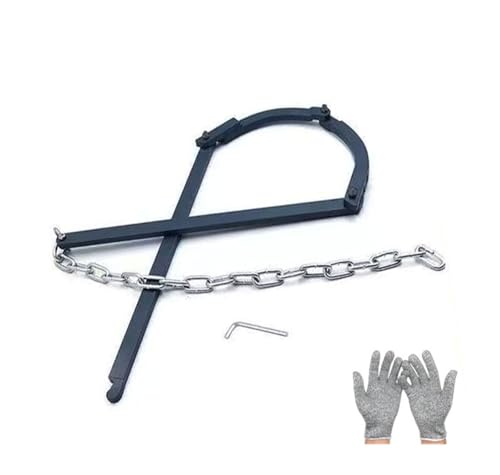 Robustes Zaunspannwerkzeug, 19,5 Zoll Stacheldrahtspanner aus Eisen for Rinderfarmen/Bauernhöfe, Spleißset for hochfeste Drähte mit schnittfesten Handschuhen Robustes Zaunspannwerkzeug, 19,5 Zoll Stacheldrahtspanner aus Eisen for Rinderfarmen/Bauernhöfe, Spleißset for hochfeste Drähte mit schnittfesten Handschuhen von JINGCHI