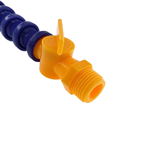 JINGERL 300 400 500 600mm Runddüse Kunststoff Flexible Wasseröl Kühlmittel Rohre Schläuche 1/4 for CNC-Maschinendrehmaschine Fräskühlschlauch (Color : 300mm with Switch) von JINGERL