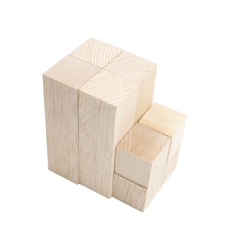 8 Stück Lindenholz Schnitzblöcke Schnitzen Natürlich Schnitzholz Basswood Holzschnitzholz für DIY Schnitze 30x30x30 mm und 30x30x100 mm von JINGHANGER