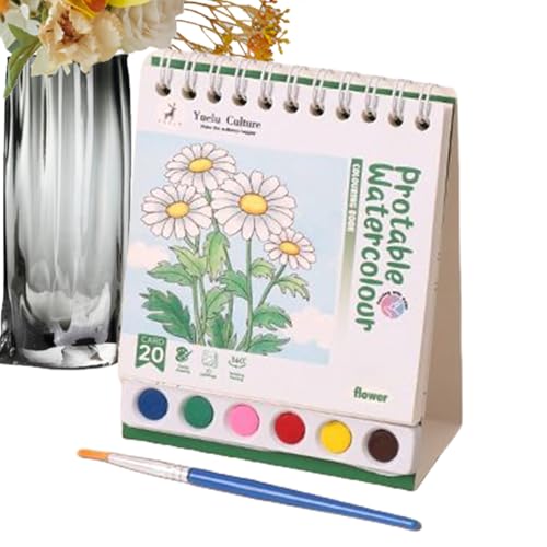 JINGLING Aquarellbuch für | Wassermalset wiederverwendbar im vertikalen Reiseformat – pädagogisches Malen und kreative Aktivitäten für zu Hause JINGLING Aquarellbuch für | Wassermalset wiederverwendbar im vertikalen Reiseformat – pädagogisches Malen und kreative Aktivitäten für zu Hause von JINGLING