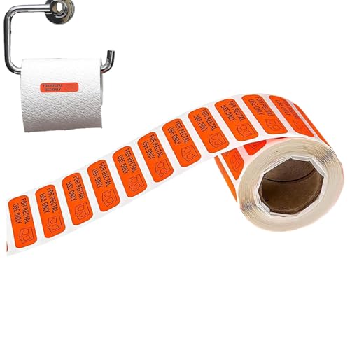 JINGLING Aufkleber zur rektalen Verwendung, nur für den rektalen Gebrauch, 500 x wasserdichte Scherzaufkleber – lustige Gags für Erwachsene, lustige Aufkleber, entfernbare Etiketten von JINGLING