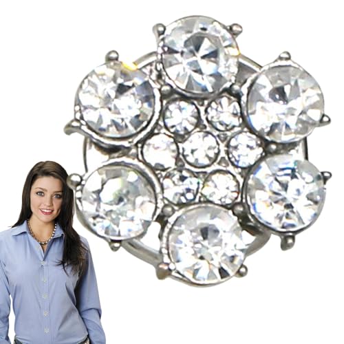 JINGLING Fantasie-Knöpfe für Kleidung, Strass-Knöpfe für Kleidung – Fantasie-Knöpfe, dekorative Knöpfe, abnehmbarer Knopf, Hemdknöpfe für Hemd, Kostüm JINGLING Fantasie-Knöpfe für Kleidung, Strass-Knöpfe für Kleidung – Fantasie-Knöpfe, dekorative Knöpfe, abnehmbarer Knopf, Hemdknöpfe für Hemd, Kostüm von JINGLING