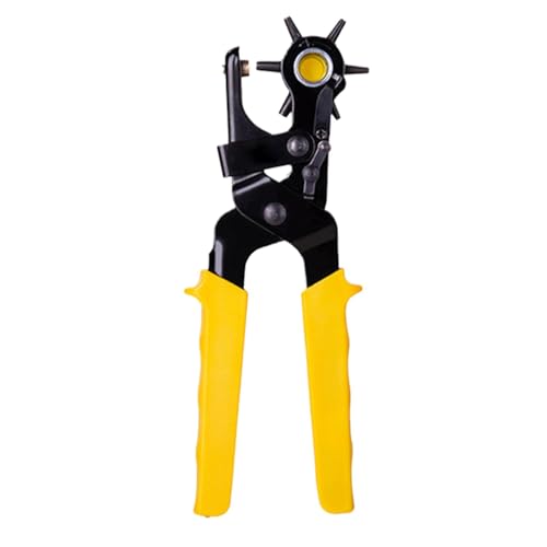 JINGLING Gürtelloch-Stanz-Set, rotierende Stanzzangen-Set | Rotierende Gürtelstanzange – tragbarer Rotationslocher, Lochstanzer von JINGLING