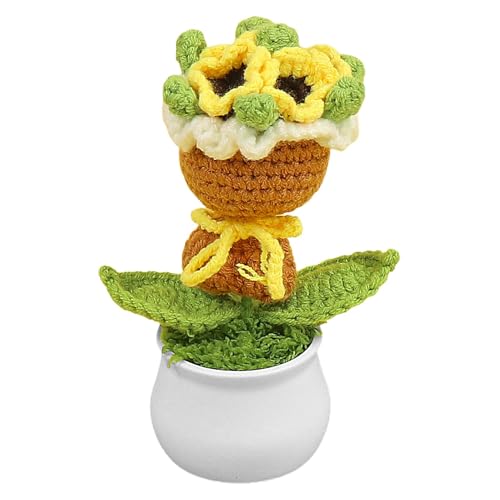 JINGLING Häkelblumen, gehäkelte Blume, handgefertigter Blumenstrauß im – gehäkelt, bunt, schönes Geschenk zur Dekoration im Büro zu Hause für Mama, JINGLING Häkelblumen, gehäkelte Blume, handgefertigter Blumenstrauß im – gehäkelt, bunt, schönes Geschenk zur Dekoration im Büro zu Hause für Mama, von JINGLING