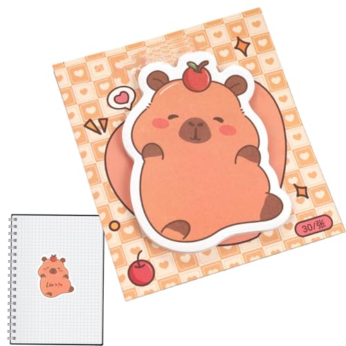 JINGLING Lustige Haftnotizen,Capybara Ästhetischer Haftnotizblock - 30 Blatt Süße Büroartikel Notizzettel für Kinder Erwachsene Arbeit Schule Wand Rucksack Schreibtisch Party Ostern Abschluss JINGLING Lustige Haftnotizen,Capybara Ästhetischer Haftnotizblock - 30 Blatt Süße Büroartikel Notizzettel für Kinder Erwachsene Arbeit Schule Wand Rucksack Schreibtisch Party Ostern Abschluss von JINGLING
