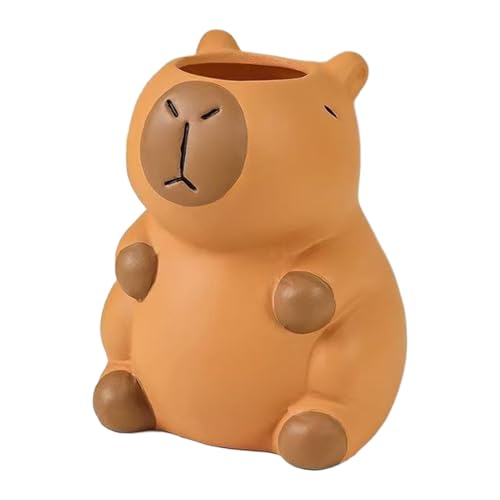 JINGLING Niedlicher Stifthalter, niedlicher Capybara-Stiftebecher | Pinsel-Organizer für Schreibwaren, Büro, Haus, Wohnheim von JINGLING