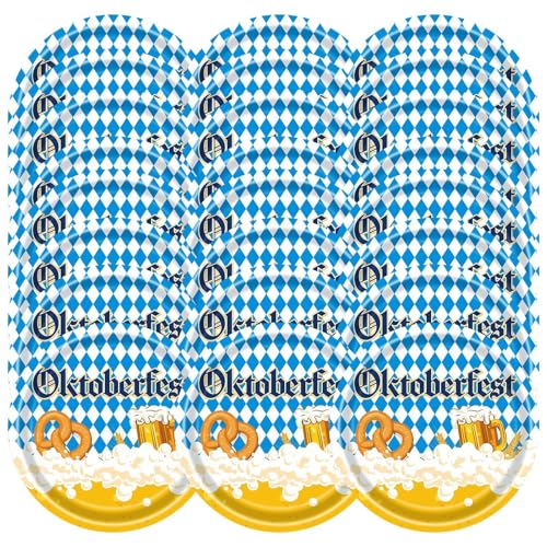 JINGLING Oktoberfest-Geschirr, Oktoberfest-Zubehör, 24-teilige Tisch-Servicedekorationen | Bayerische Versammlung, authentische Dekorationen – bietet Platz für 24 Gäste für eine Versammlung JINGLING Oktoberfest-Geschirr, Oktoberfest-Zubehör, 24-teilige Tisch-Servicedekorationen | Bayerische Versammlung, authentische Dekorationen – bietet Platz für 24 Gäste für eine Versammlung von JINGLING