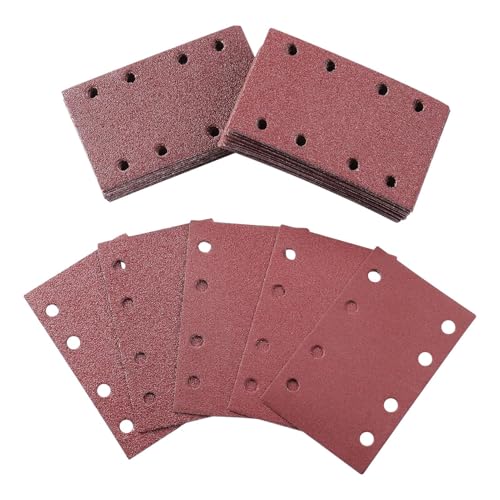 JINGLING Schleifpads | 120 Stück Schleifaufsätze mit 8 Löchern für Exzenterschleifer,Antiverstopfung Ersatzteile für Lack Glas Metall Gipskarton Stein Holzarbeiter JINGLING Schleifpads | 120 Stück Schleifaufsätze mit 8 Löchern für Exzenterschleifer,Antiverstopfung Ersatzteile für Lack Glas Metall Gipskarton Stein Holzarbeiter von JINGLING
