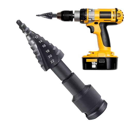 JINGLING Stufenbohrer, Stufenbohrer für Metall | Robuster Bohrer – Werkzeuge für zu Hause von intensivierten Bohrern, verstärkter Bohrer mit mehreren Größen zum Schneiden von Blechlöchern JINGLING Stufenbohrer, Stufenbohrer für Metall | Robuster Bohrer – Werkzeuge für zu Hause von intensivierten Bohrern, verstärkter Bohrer mit mehreren Größen zum Schneiden von Blechlöchern von JINGLING