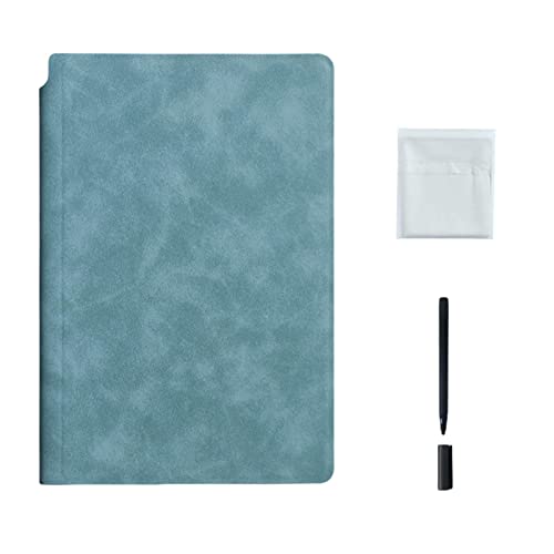 JINGLING Trocken abwischbarer Notizblock,6,3 x 9,53 Zoll trocken abwischbares Whiteboard-Notizbuch-Set aus Leder | A5 Whiteboard zum Schreiben, Zeichnen, Studenten, Lehrer, Bürobedarf JINGLING Trocken abwischbarer Notizblock,6,3 x 9,53 Zoll trocken abwischbares Whiteboard-Notizbuch-Set aus Leder | A5 Whiteboard zum Schreiben, Zeichnen, Studenten, Lehrer, Bürobedarf von JINGLING