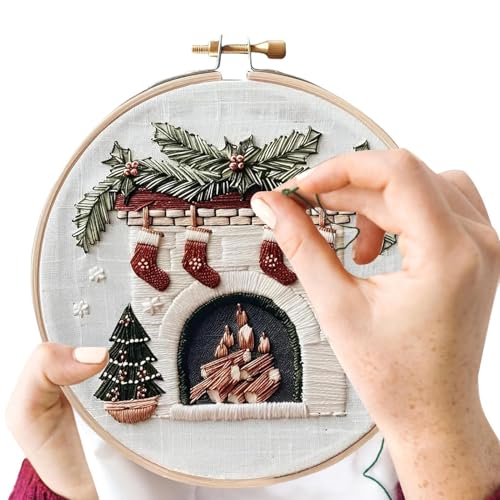 JINGLING Weihnachtsstickerei-Set, Weihnachtsstickerei-Sets für Erwachsene, Sticksets aus der Reihe Weihnachtsstrümpfe, Sticklernset für Erwachsene, Anfänger-Stickset JINGLING Weihnachtsstickerei-Set, Weihnachtsstickerei-Sets für Erwachsene, Sticksets aus der Reihe Weihnachtsstrümpfe, Sticklernset für Erwachsene, Anfänger-Stickset von JINGLING