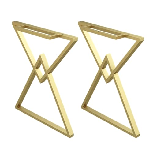 JINGSHIQIAOPL Tischbeine Metall im Modernen Stil, Robuste Industrielle Schreibtischbeine, für DIY-Möbelbeine, wie Couchtisch Beine, ESS Tischbein, Beistelltischbeine(Gold,30 * 90cm/12 * 35.5inch) von JINGSHIQIAOPL