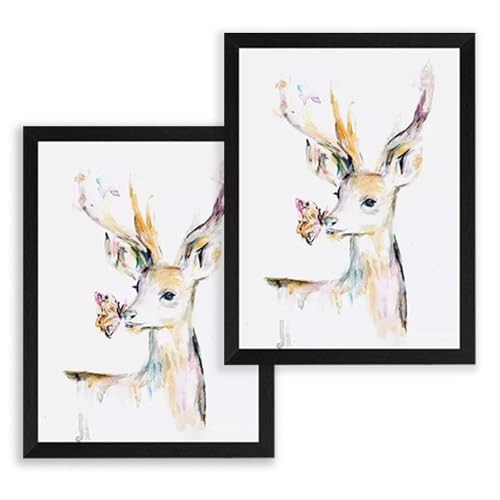 2er Set A4 Bilderrahmen Holz,Picture Frame Elch Vintage Großer Bilderrahmen 21x30 Holzrahmen mit Bruchsicherem Plexi-Glas Geschenke für Freundin zum Aufhängen/Aufstellen für Fotos,Poster (schwarz) 2er Set A4 Bilderrahmen Holz,Picture Frame Elch Vintage Großer Bilderrahmen 21x30 Holzrahmen mit Bruchsicherem Plexi-Glas Geschenke für Freundin zum Aufhängen/Aufstellen für Fotos,Poster (schwarz) von JINGTOPS