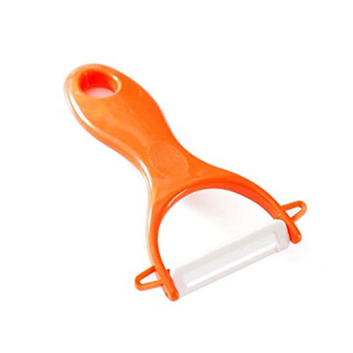 JINGYAN Schäler Ceramic Peeler 4 Color Vegetable Fruit Peeler Kitchen Potato Carrot Cucumber Peeler Peeling Kitchen Gadgets(Orange) von JINGYAN