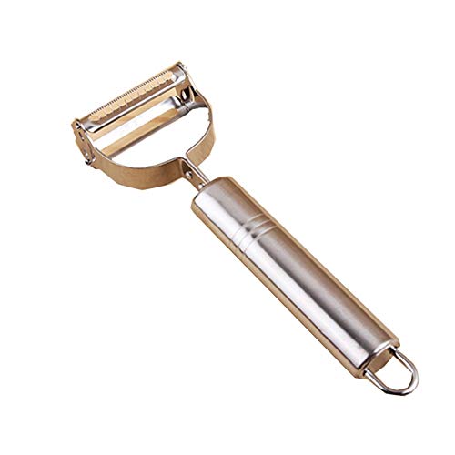 JINGYAN Schäler Edelstahl Multifunktionsschäler for Haushaltsküche Peeling Messer for Karottenkartoffel Melon Gadget Gemüsefruit Gemüseschäler von JINGYAN