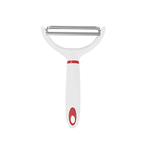 JINGYAN Schäler Edelstahlschäler-Obst- und Gemüseschäler, Slicer-Kartoffel-Karotterschäler, Farierer Frucht-Frucht-Gemüse-Werkzeuge(White red) von JINGYAN