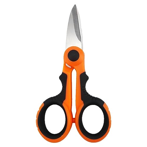 JINGYAN Schere Carbon Steel Scissors Household Shears Tools Electrician Scissors Stripping Wire Cut Tools for Fabrics, Paper and Cable von JINGYAN