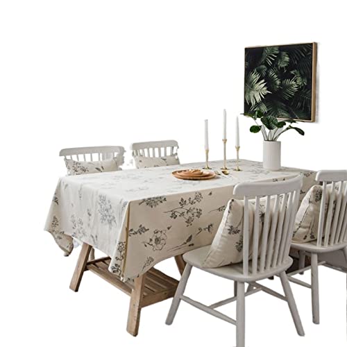 JINGYAN Tischdecken Biene Blume Drucktisch Tuch Dekoration Cricheted Tischabdeckung Esstischdecke Bankettmöbel Staubdichte Abdeckung Home Outdoor(Tablecloth 140x160cm) von JINGYAN