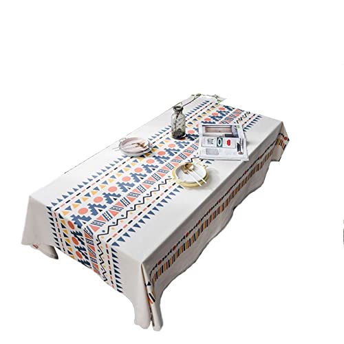 JINGYAN Tischdecken Geometrische Drucktischabdeckung Tischdecke Stil Staubdichte rutschfeste Dekor Restaurant Couchtisch Bankett Hintergrund Tuch(Tablecloth 140x220cm) von JINGYAN