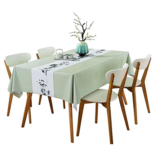 JINGYAN Tischdecken Tischdecke wasserdicht ölfest Scald Free PVC Tischtuch Kunststoff Haushaltstisch Matte Raumdekor Ästhetische Abdeckung(140x200cm) von JINGYAN