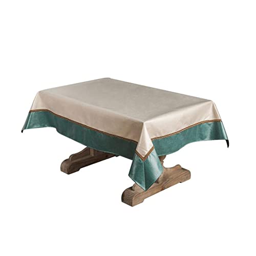 JINGYAN Tischdecken wasserdichte Tischdecke High-End Rechteckiger Öldichter Tischtuch Couchtisch for Wohnzimmer Wohnkultur Tischabdeckung(140x190cm) von JINGYAN